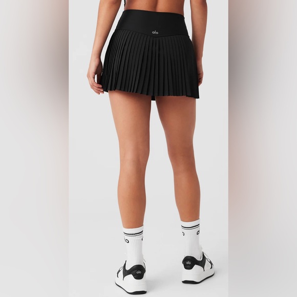 🆕Alo🎱 Grand Slam Tennis Skirt Core: Black Sz XS - Picture 5 of 11